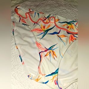 Ruffled Flower Print Bathing Suit bottom